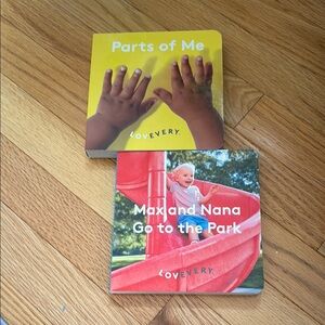 Lovevery Parts of Me Board Book & Max and Nana Go to the Park